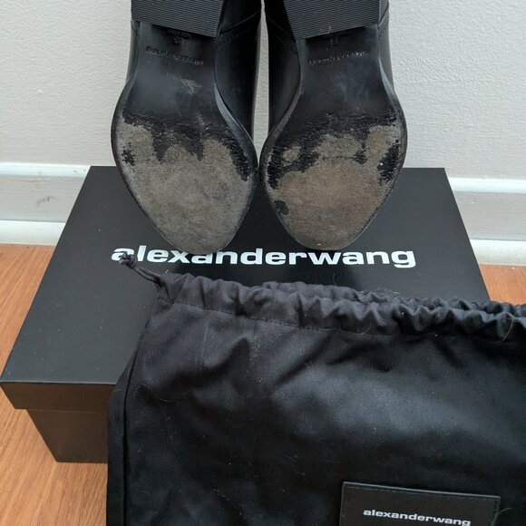 Alexander Wang Leather Kori Ankle Boots - Picture 5 of 6